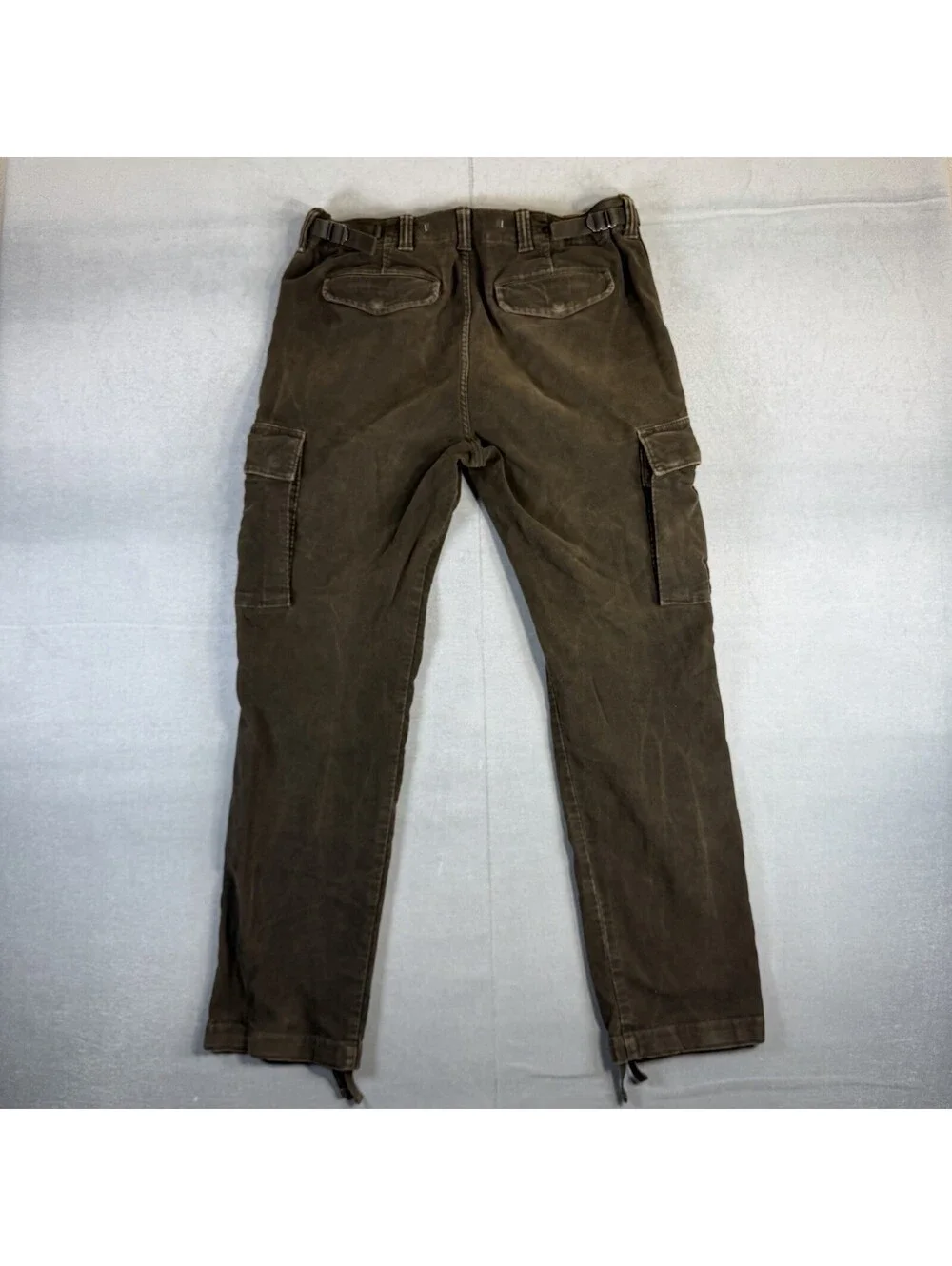 Banana Republic Traveler Cargo Pants Mens 34R Brown Moleskin Utility Surplus